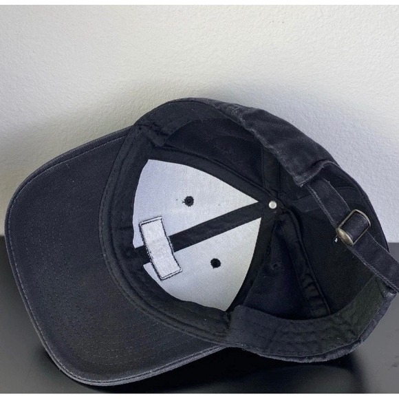 Naked100 USA Hat Black Orange Patch Logo Cap Adjustable Curved Bill Streetwear - Picture 6 of 7